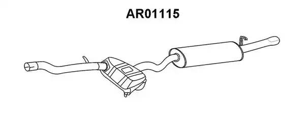 Глушитель выхлопных газов конечный AR01115 VENEPORTE