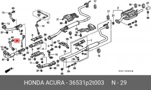 Лямбда-зонд 36531P2T003 HONDA