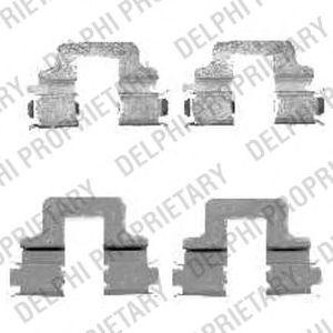 Комплектующие, колодки дискового тормоза LX0480 DELPHI