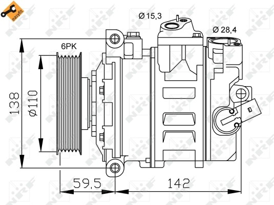 Компрессор, кондиционер 32146 NRF