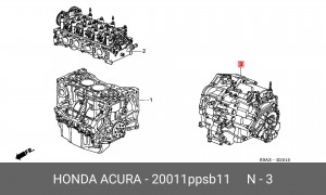 Коробка передач в сборе 20011PPSB11 HONDA