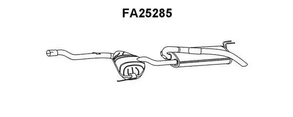 Глушитель выхлопных газов конечный FA25285 VENEPORTE
