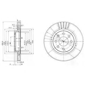 Тормозной диск BG2899 DELPHI