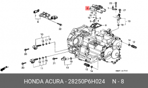 Клапан электромагнитный АКПП 28250P6H024 HONDA