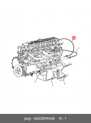 Лямбда-зонд 56028 994AB CHRYSLER