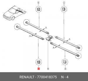 Стойка стабилизатора 7700418375 RENAULT