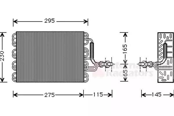 Испаритель, кондиционер 5800V171 VAN WEZEL