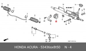 Деталь 53436SX8T50 HONDA