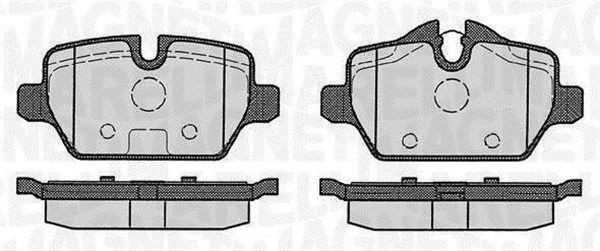 Комплект тормозных колодок, диско 430216171182 MAGNETI MARELLI