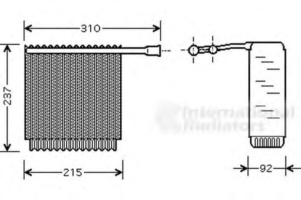 Испаритель, кондиционер 5900V125 VAN WEZEL