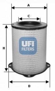 Воздушный фильтр 27.587.00 UFI