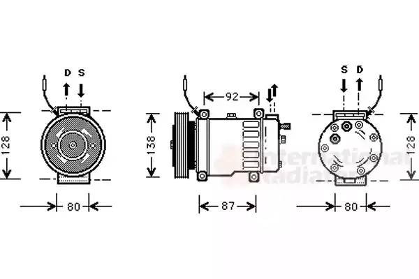 Компрессор, кондиционер 4700K052 VAN WEZEL