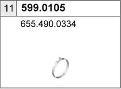 Монтажный комплект, глушитель 5990105 ASSO