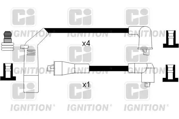 Ккомплект проводов зажигания XC784 QUINTON HAZELL