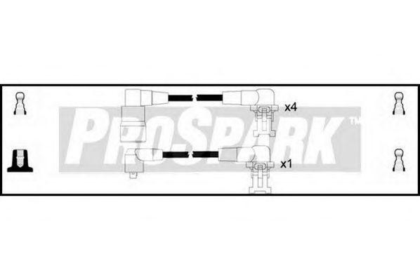 Ккомплект проводов зажигания OES628 STANDARD