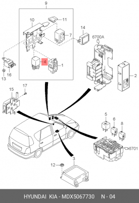 Деталь MDX5067730 HYUNDAI KIA