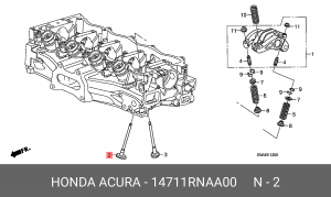 Клапан впускной 14711RNAA00 HONDA