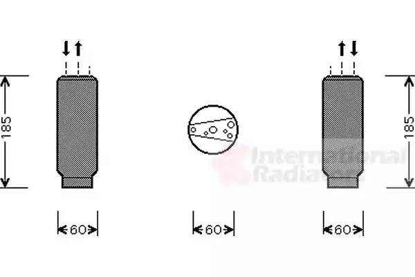 Осушитель, кондиционер 5300D005 VAN WEZEL