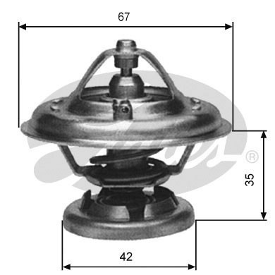 Термостат, охлаждающая жидкость TH12685G1 GATES