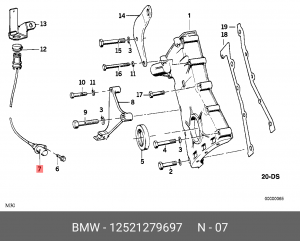 Датчик положения коленвала 12 52 1 279 697 BMW