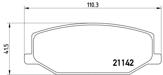 Комплект тормозных колодок, диско P79001 BREMBO