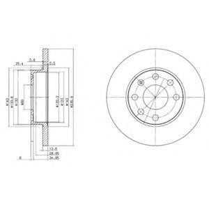Тормозной диск BG2148 DELPHI