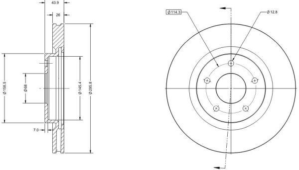 Рулевой механизм DSR1725L DELCO REMY