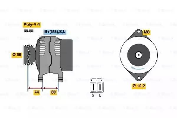 Генератор 0 986 042 951 BOSCH