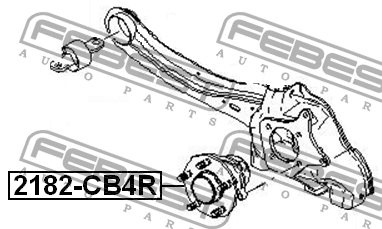 Ступица колеса 2182-CB4R FEBEST