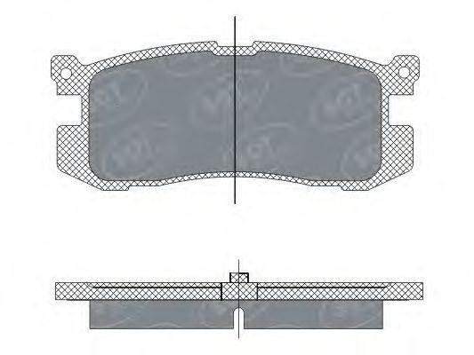 Комплект тормозных колодок, диско SP283 SCT