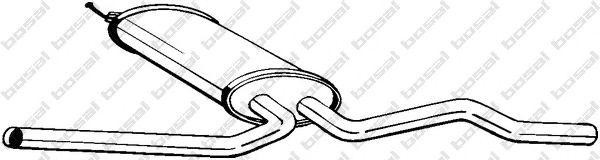 Средний глушитель выхлопных газов 281-197 BOSAL