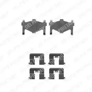 Комплектующие, колодки дискового тормоза LX0304 DELPHI