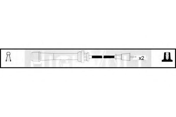 Ккомплект проводов зажигания OEF557 STANDARD