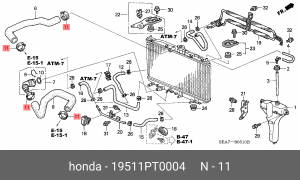Хомут 19511PT0004 HONDA