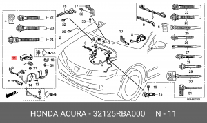 Деталь 32125RBA000 HONDA