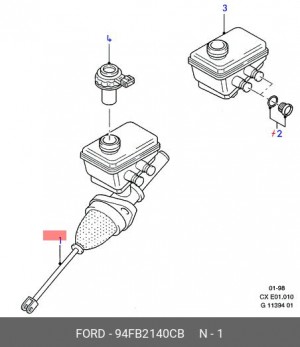 Главный тормозной цилиндр 94FB-2140-CB FORD