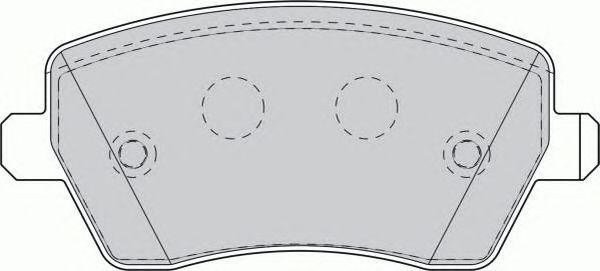 Комплект тормозных колодок, диско FSL1617 FERODO