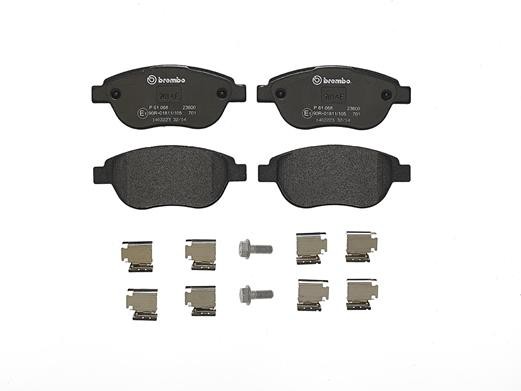 Комплект тормозных колодок, диско P 61 068 BREMBO