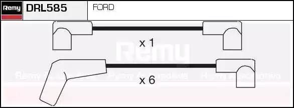Ккомплект проводов зажигания DRL585 DELCO REMY