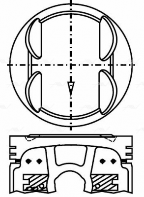 Поршень ДВС PN-32321 AUTOWELT