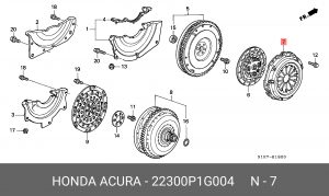 Нажимной диск сцепления 22300P1G004 HONDA