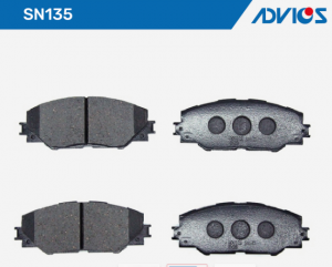 Колодки тормозные дисковые SN135 ADVICS