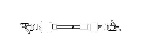 Провод зажигания 6A2830 BREMI