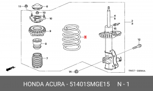 Пружина ходовой части 51401SMGE15 HONDA
