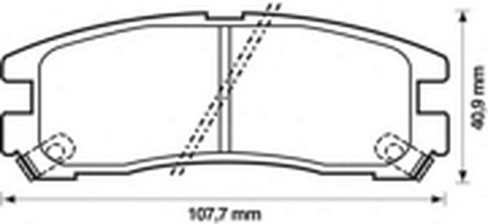 Комплект тормозных колодок, диско 572186B BENDIX JURID