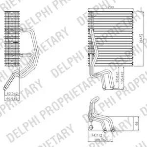 Испаритель, кондиционер TSP0525177 DELPHI
