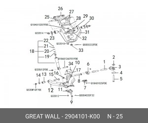 Сайлентблок 2904101-K00 GREAT WALL
