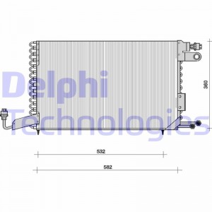 Конденсатор, кондиционер TSP0225101 DELPHI