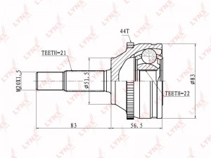 ШРУС CO-6318A LYNXAUTO
