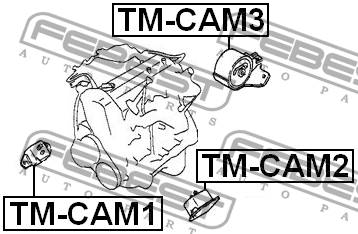 Подушка двигателя TM-CAM1 FEBEST